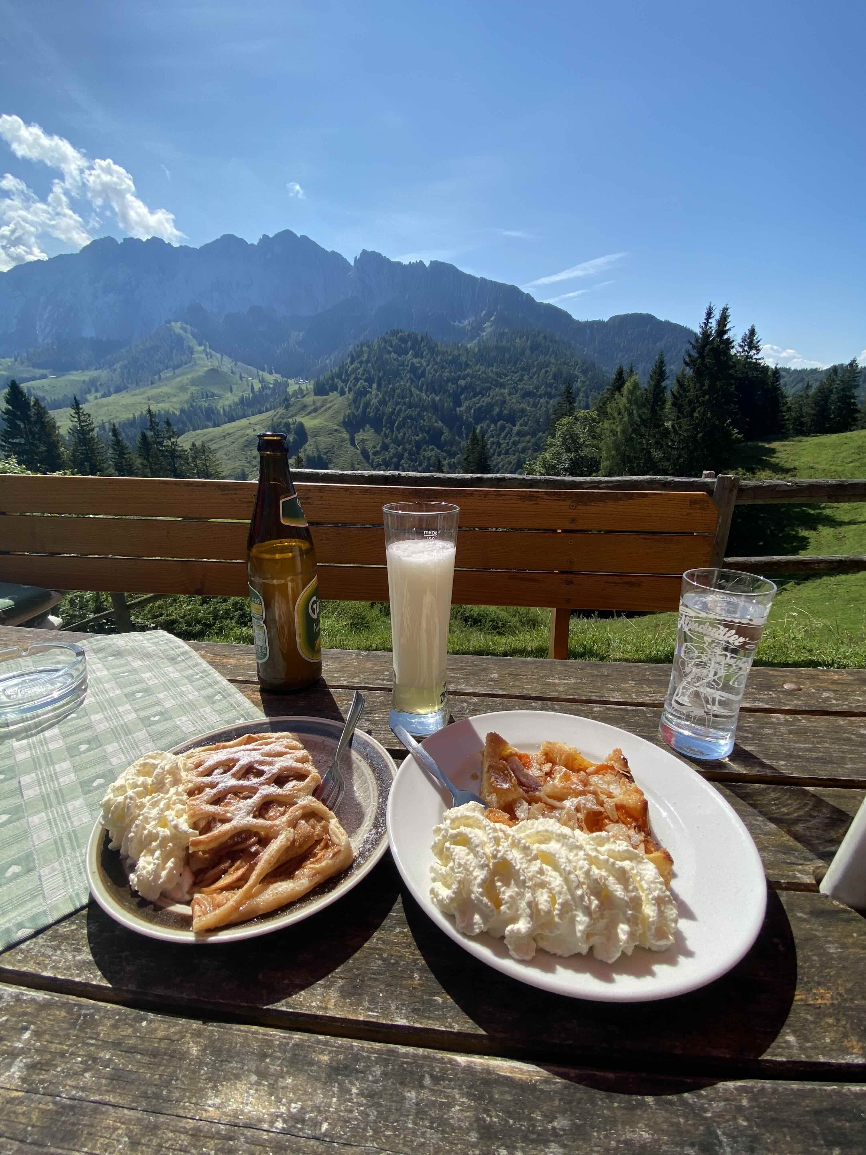 Kaiser Mountain lunch + view