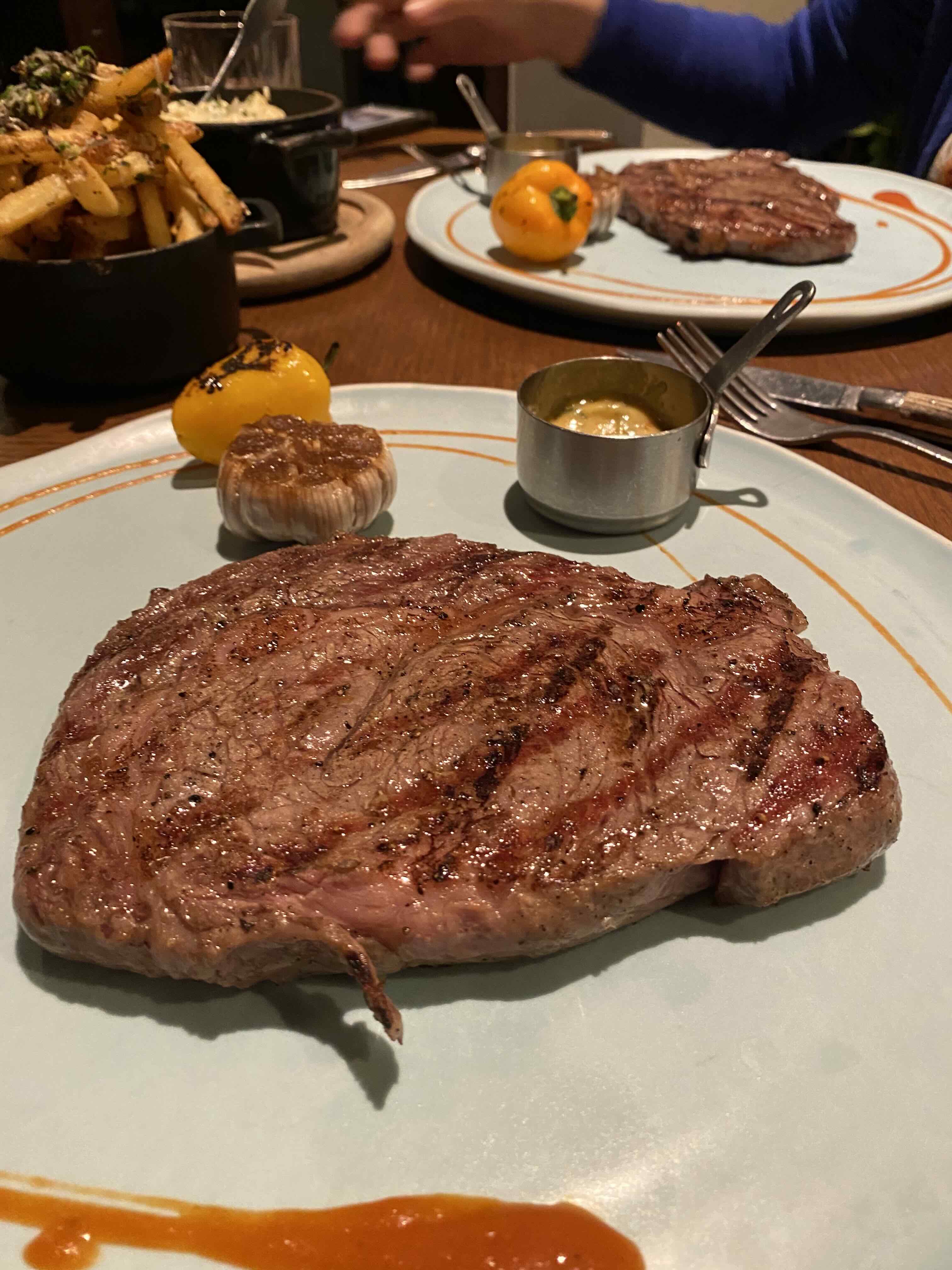 Ritz steak dinner in Dubai