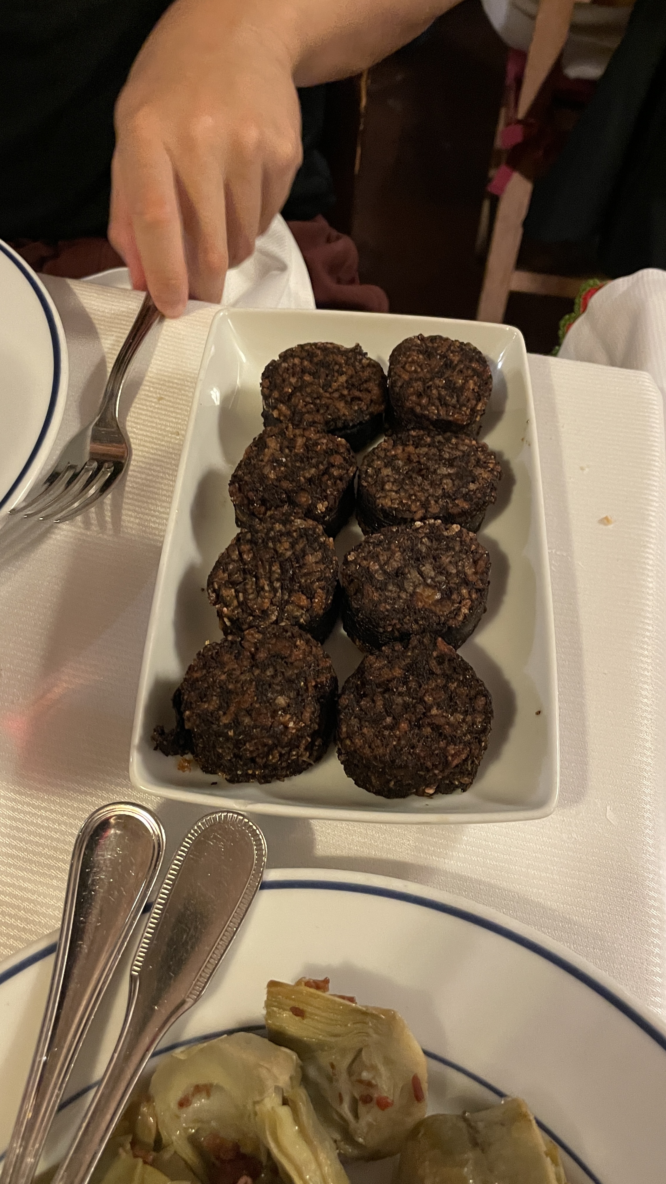 Crispy blood sausage